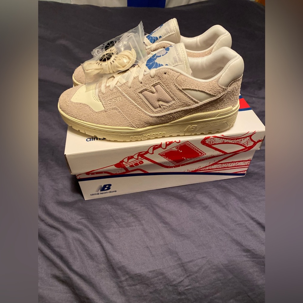 Aime Leon Dore X New Balance 550 collaboration Grey Swede